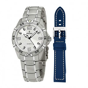 Watch strap Festina F16171-1L Leather Blue